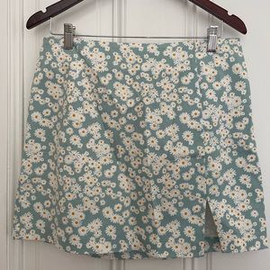 Wild fable floral blue skirt